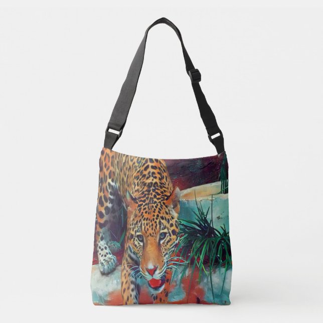 Jaguar i Rörelse 6234 tote bag Axelväska (Framsida)