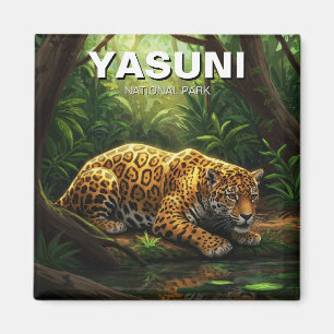Jaguar i Yasuni National Park Ecuador Magnet