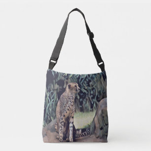 Jaguar in Forest Oil Paint, Crossbody Bag Axelväska