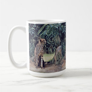 Jaguar in Forest Oil Paint, kaffe Mugg