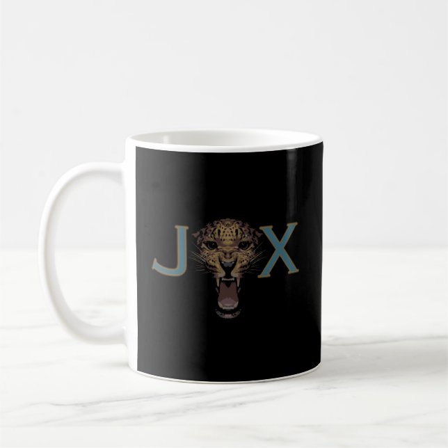 Jaguar Jax Funny Jacksonville Florida Gifts Kaffemugg (Vänster)