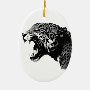 Jaguar Julgransprydnad Keramik