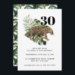 Jaguar Jungle Animal Print Hämta Vild 30års födels Inbjudningar<br><div class="desc">Kan anpassas helt efter dina behov i kostym.
© Gorjo Designs. Tillverkad för dig via Zazzle-plattformen. 

// Behöver du hjälp med att anpassa din design? Har andra idéer? Känn dig fri att kontakta mig (Zoe) direkt.

Valfritt: Bakgrunden färg och typsnitt kan ändras för att matcha ditt tema.</div>
