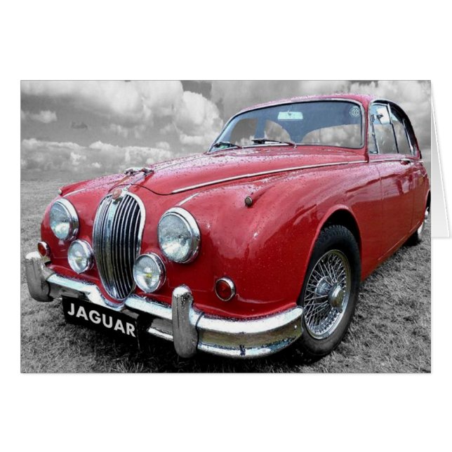 Jaguar Mark 2 Hälsningskort (Framsidan Horizontal)