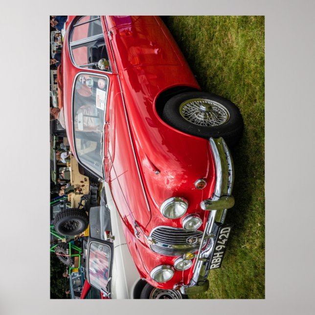 Jaguar Mark 2 lyxbil för sportförsäljning Poster (Framsidan)