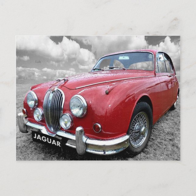 Jaguar Mark 2 Vykort (Framsida)