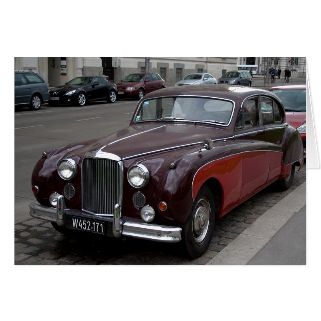 Jaguar Mark IX Hälsningskort (Framsidan Horizontal)