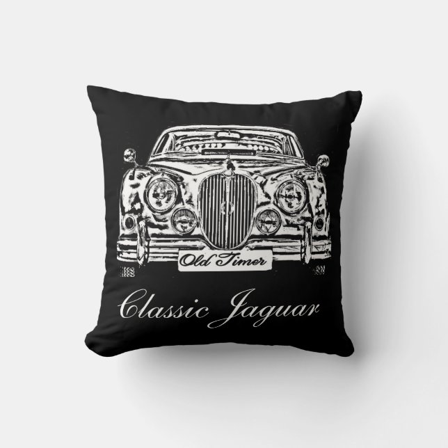 Jaguar MK II Cushion 1960-talet Kudde (Framsida)