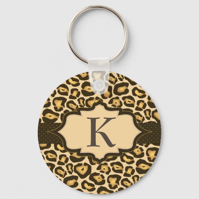 Jaguar Monogram Ribbon Keychain Nyckelring (Framsida)