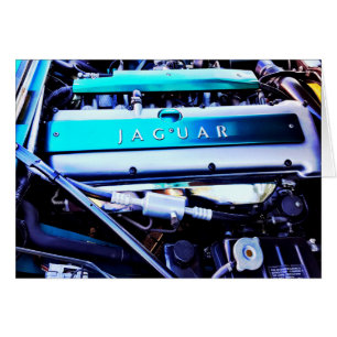 Jaguar-motor Hälsningskort