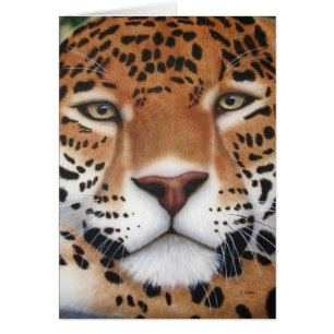 Jaguar Painting Hälsningskort
