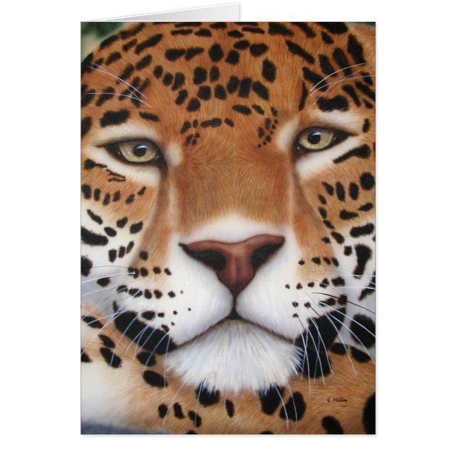 Jaguar Painting Hälsningskort (Framsidan)