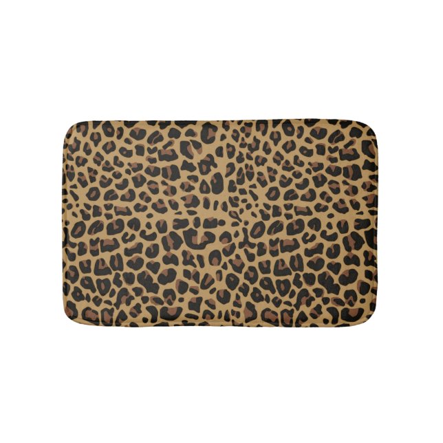 Jaguar Päls Skriv ut Bath Mat Badrumsmatta (Framsidan)