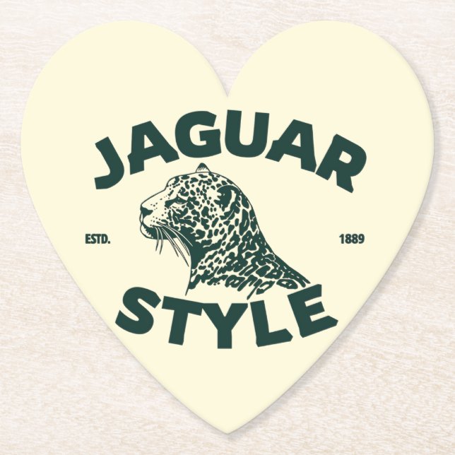 Jaguar Paper Coaster Underlägg Papper (Framsida)