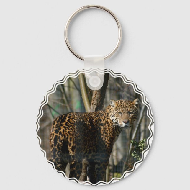 Jaguar Photo Keychain Nyckelring (Framsida)