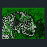Jaguar Pop Art Poster<br><div class="desc">Jaguar Porträtt Poster - Pop Art Jaguar Image - Big Vild katt Prints - The Head of the Jaguar - Ansikte of Jaguar</div>