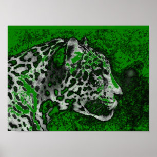 Jaguar Pop Art Poster Skriv ut - Jaguar Poster