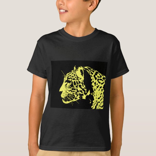Jaguar Pop Art T Shirt (Framsida)