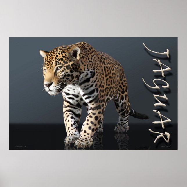 Jaguar Power Poster -36x24 -andra storlekar tillgä (Framsidan)