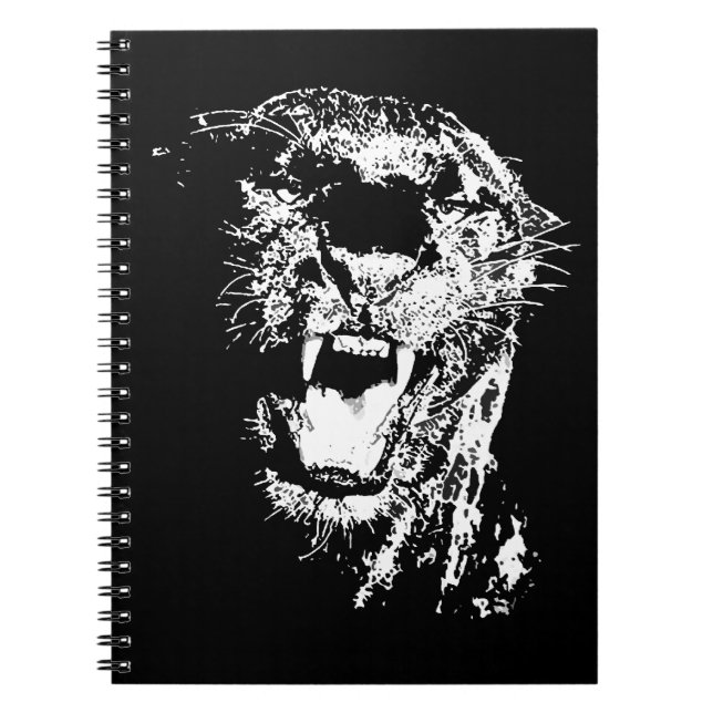 Jaguar Roaring Anteckningsbok (Framsidan)