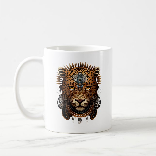 Jaguar Spirit Animal Mugg (Vänster)