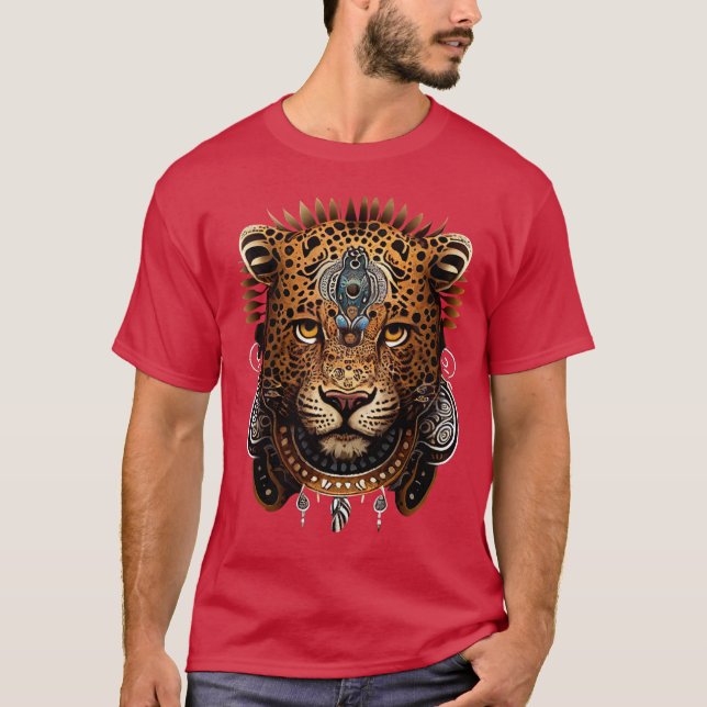 Jaguar Spirit Animal T-Shirt (Framsida)