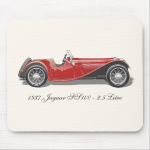 Jaguar SS100 Mousepad Musmatta