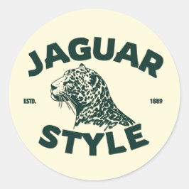 Jaguar Sticker Runt Klistermärke
