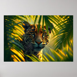 Jaguar Tropical Amazon Vild Jungle Big Cat Poster