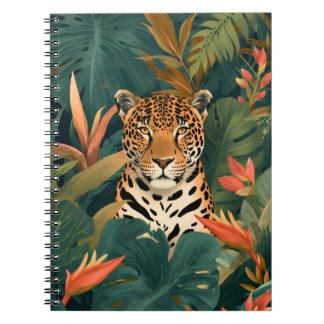 Jaguar Tropical Botanical Notebook Anteckningsbok