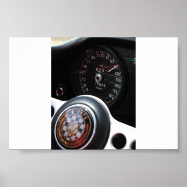 Jaguar vid hastighet poster (Framsidan)