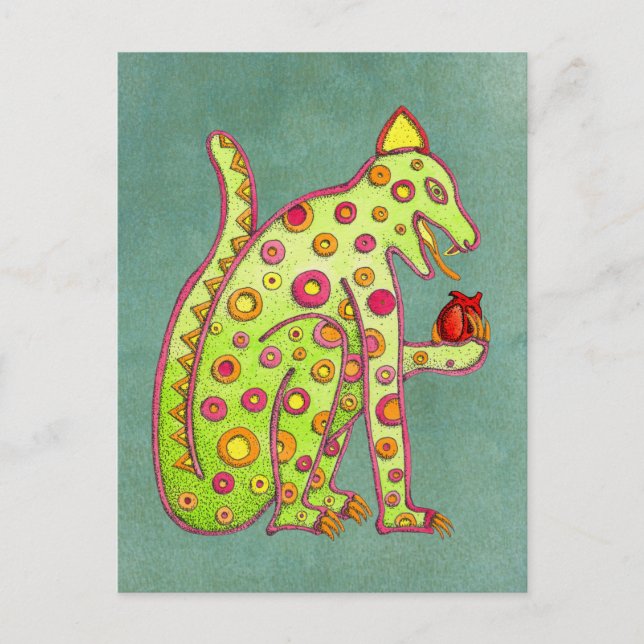 Jaguar-vykortsmall 1 vykort (Framsida)