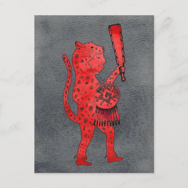 Jaguar Warrior vycard Vykort (Framsida)