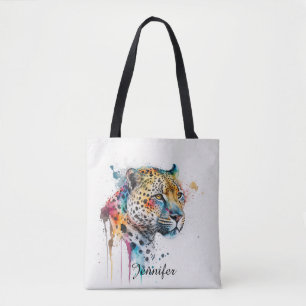 Jaguar Watercolor Tygkasse