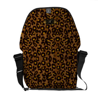 Jaguar Wildlife Pattern - Monogram Messenger Bag