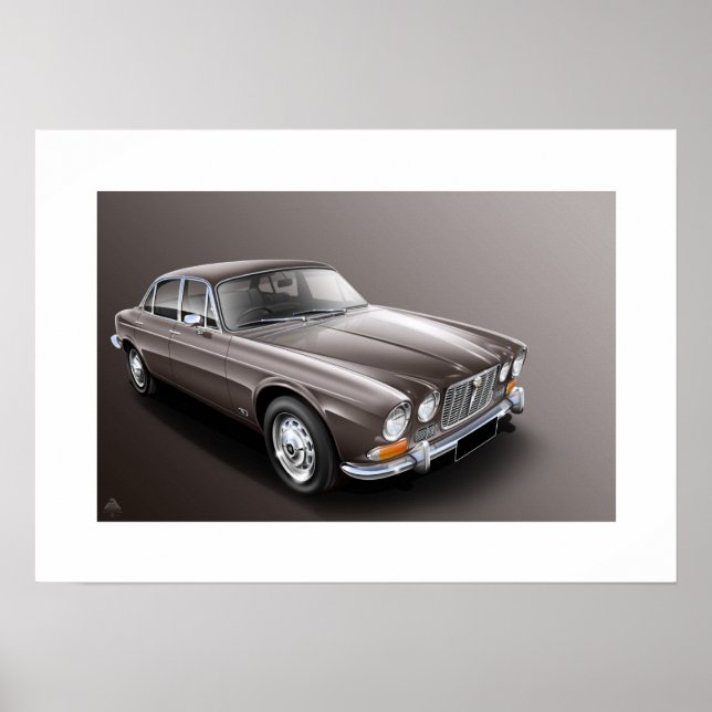 Jaguar XJ-6 Poster (Framsidan)