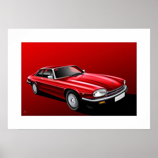 Jaguar XJ-S Poster (Framsidan)