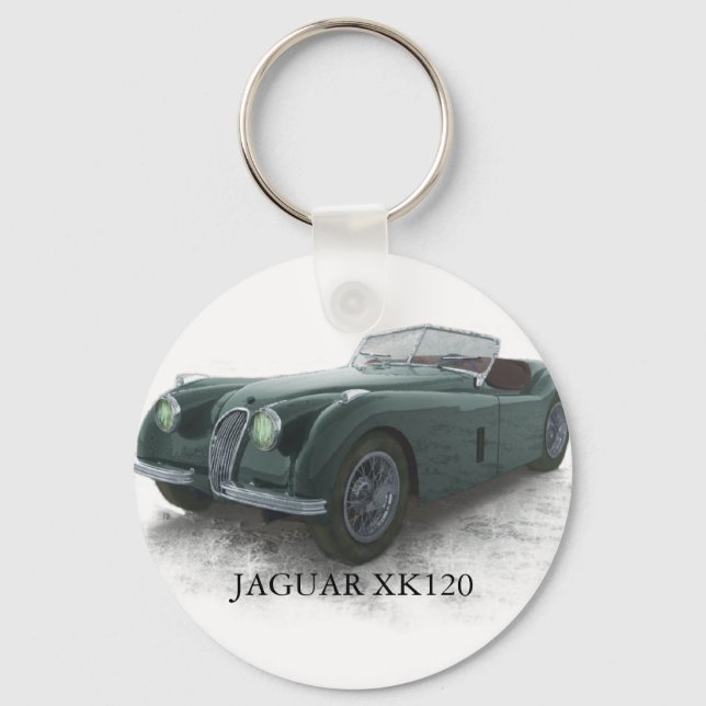 JAGUAR XK120 NYCKELRING (Framsida)