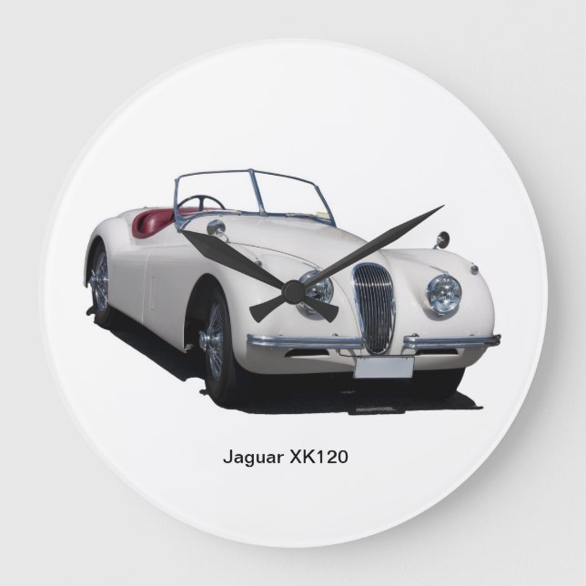 Jaguar XK120 Stor Klocka (Framsida)
