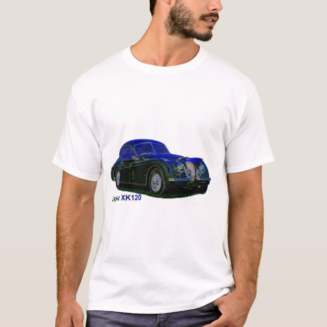 Jaguar XK120 T-shirt (Framsida)