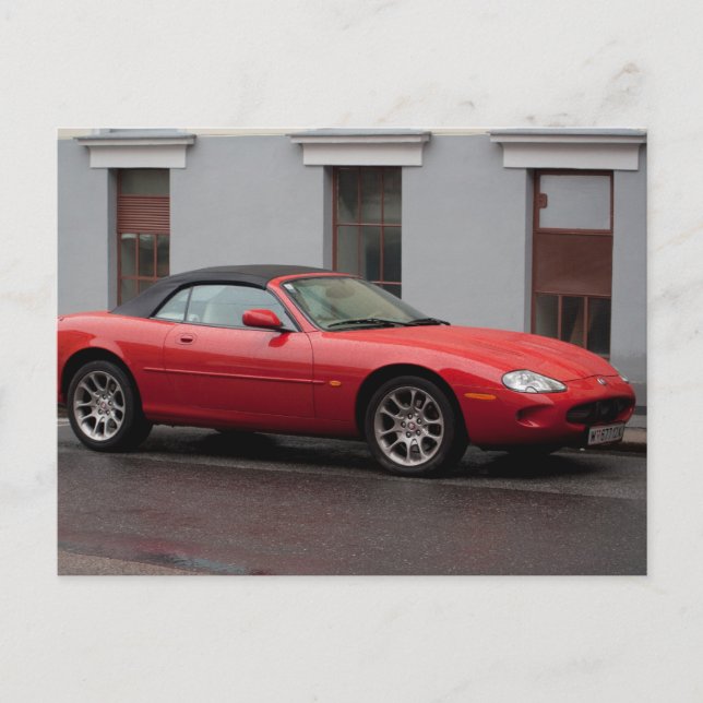 Jaguar XK8 Cabriolet Vykort (Framsida)
