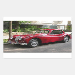 Jaguar XK 120 FHC Rektangulärt Klistermärke