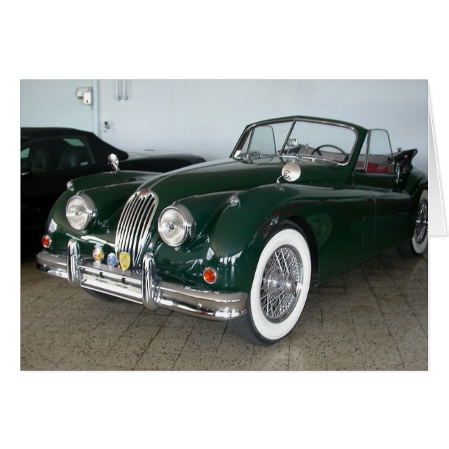 Jaguar XK 120 Hälsningskort (Framsidan Horizontal)