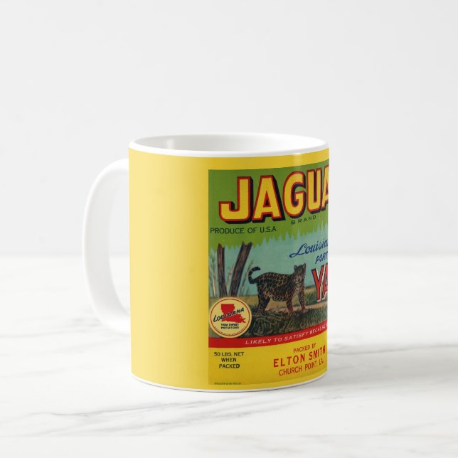 Jaguar Yams Label Coffee Mugg (Framsida vänster)