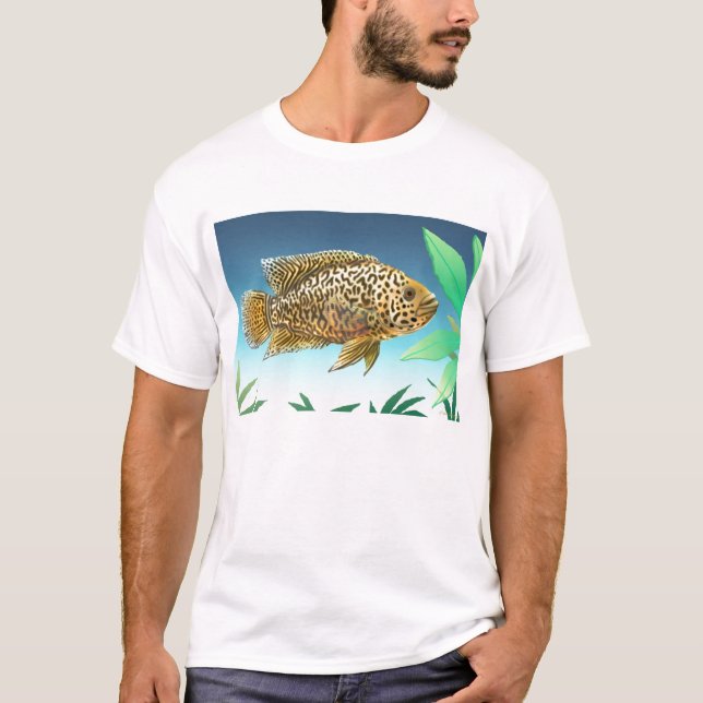 JaguarCichlidManaguense T-tröja T Shirt (Framsida)