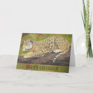 Jaguarfödelsedagkort Kort