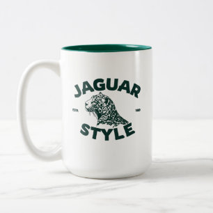 Jaguarkaffekopp Två-Tonad Mugg