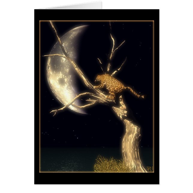 Jaguarmoon Hälsningskort (Framsidan)