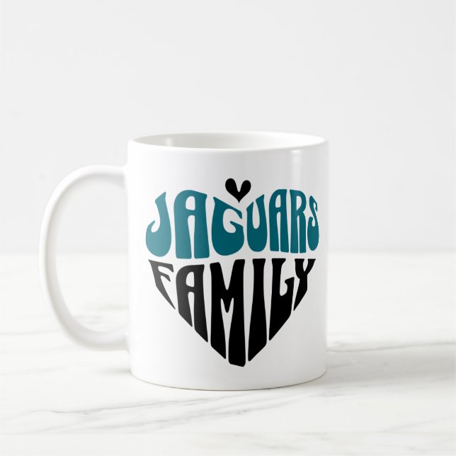 Jaguars Family Fläkt Gift Kaffemugg (Vänster)