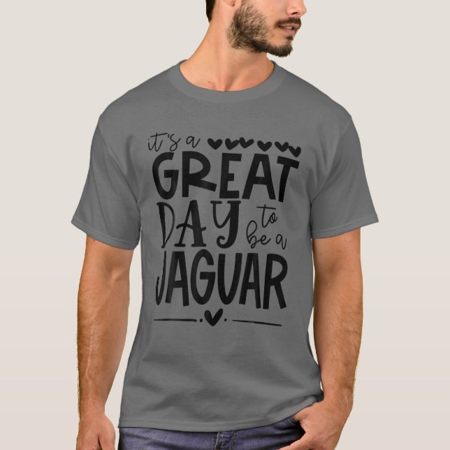Jaguars Teacher School Sportfantast Team Spirit Gr T Shirt (Framsida)
